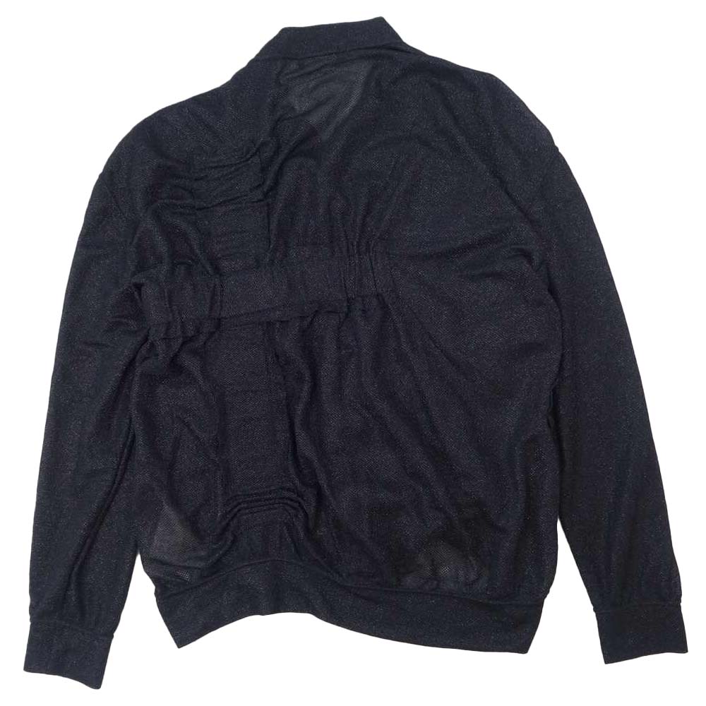 COMME des GARCONS コムデギャルソン HOMME PLUS オムプリュス PC-T005 AD2018 シャーリング カーディガン ブラック系 L【美品】【中古】