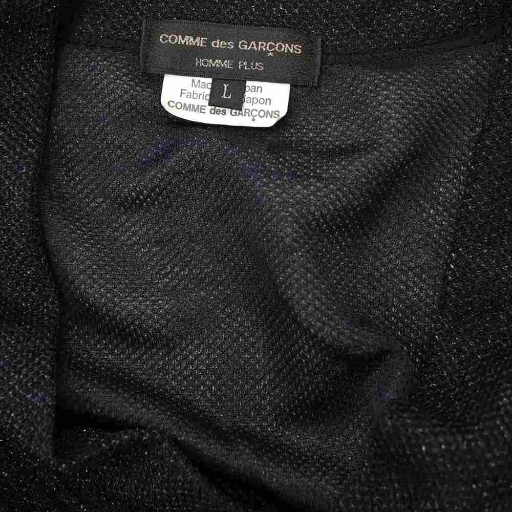 COMME des GARCONS コムデギャルソン HOMME PLUS オムプリュス PC-T005 AD2018 シャーリング カーディガン ブラック系 L【美品】【中古】