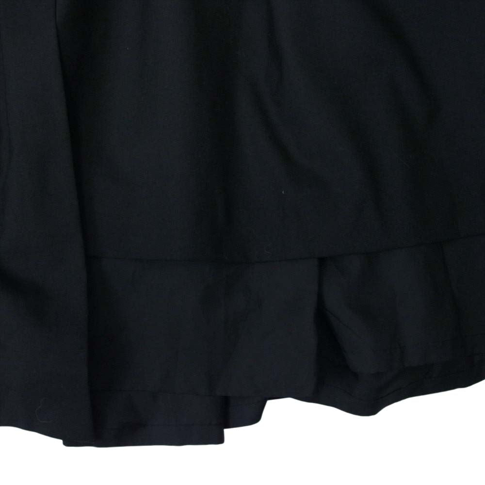 COMME des GARCONS コムデギャルソン noir kei ninomiya ノワールケイニノミヤ 3A-S009 AD2017 プリーツ ラップ スカート ブラック系 S【美品】【中古】