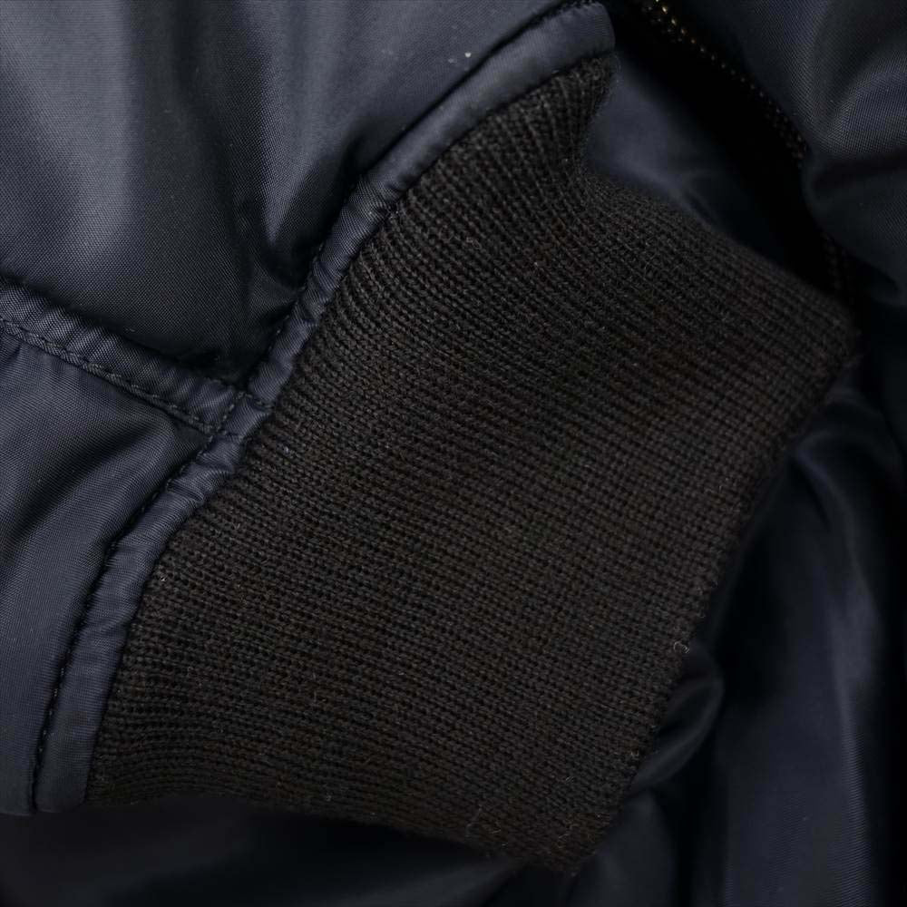 COMME des GARCONS コムデギャルソン noir kei ninomiya ノワールケイニノミヤ 3B-J026 AD2018 再構築 ドッキング MA-1 Aライン ボンバージャケット ブラック系 S【中古】