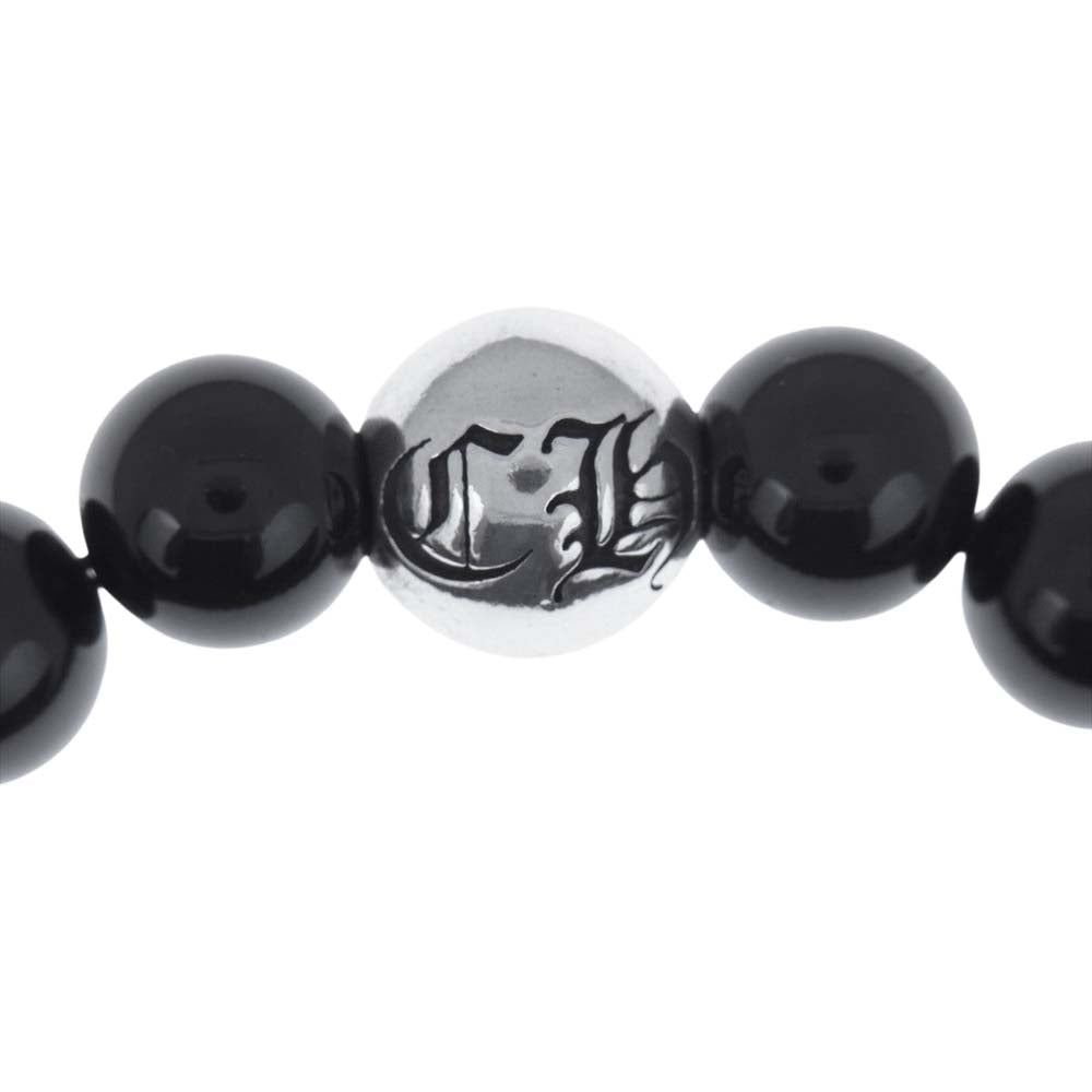CHROME HEARTS クロムハーツ（原本有） BEAD 24 10mm ビーズ ブレスレット ブラック系【中古】