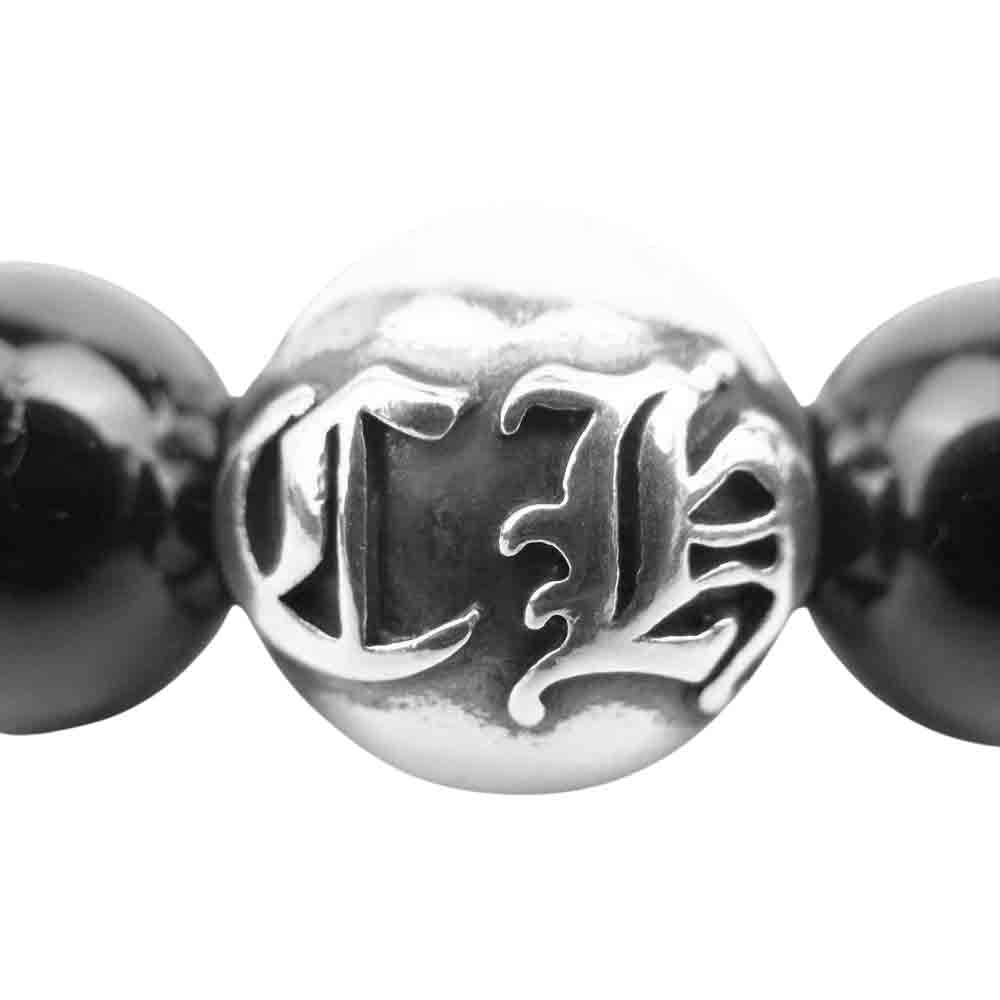 CHROME HEARTS クロムハーツ（原本有） BEAD 24 10mm ビーズ ブレスレット ブラック系【中古】