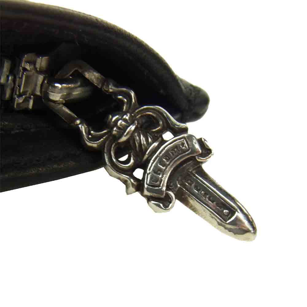 CHROME HEARTS クロムハーツ（原本有） ZPR CHNG 3×4 ジッパー チェンジ バース コインケース ブラック系【中古】