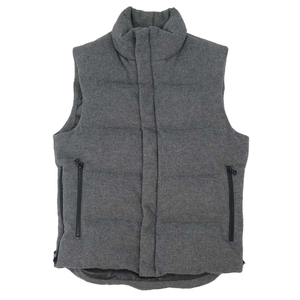 theory セオリー 09-0302001 サイドジップ ウール ダウンベスト グレー系【中古】
