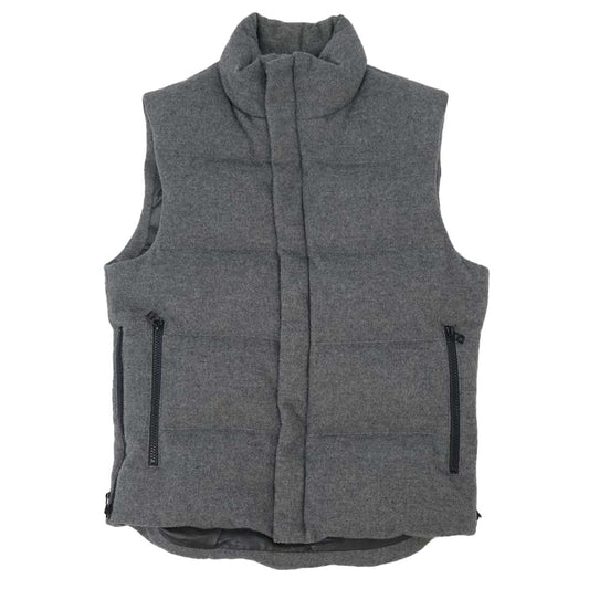 theory セオリー 09-0302001 サイドジップ ウール ダウンベスト グレー系【中古】