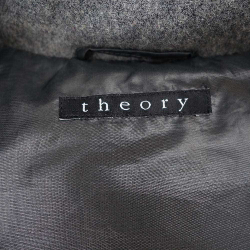 theory セオリー 09-0302001 サイドジップ ウール ダウンベスト グレー系【中古】