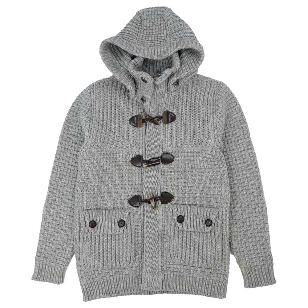 バーク 国内正規品 ニット ダッフル コート グレー系 S【中古】