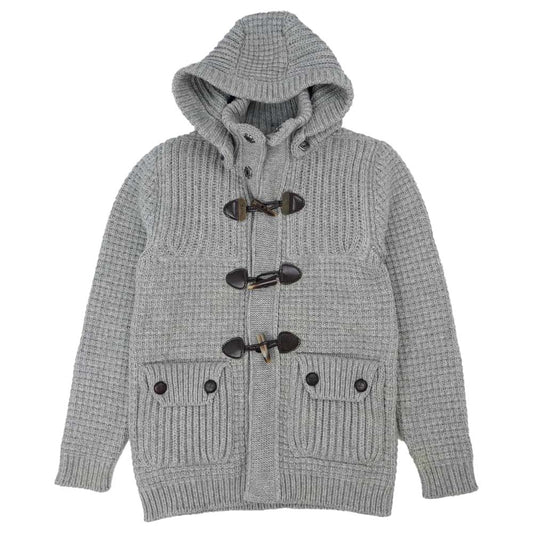 バーク 国内正規品 ニット ダッフル コート グレー系 S【中古】