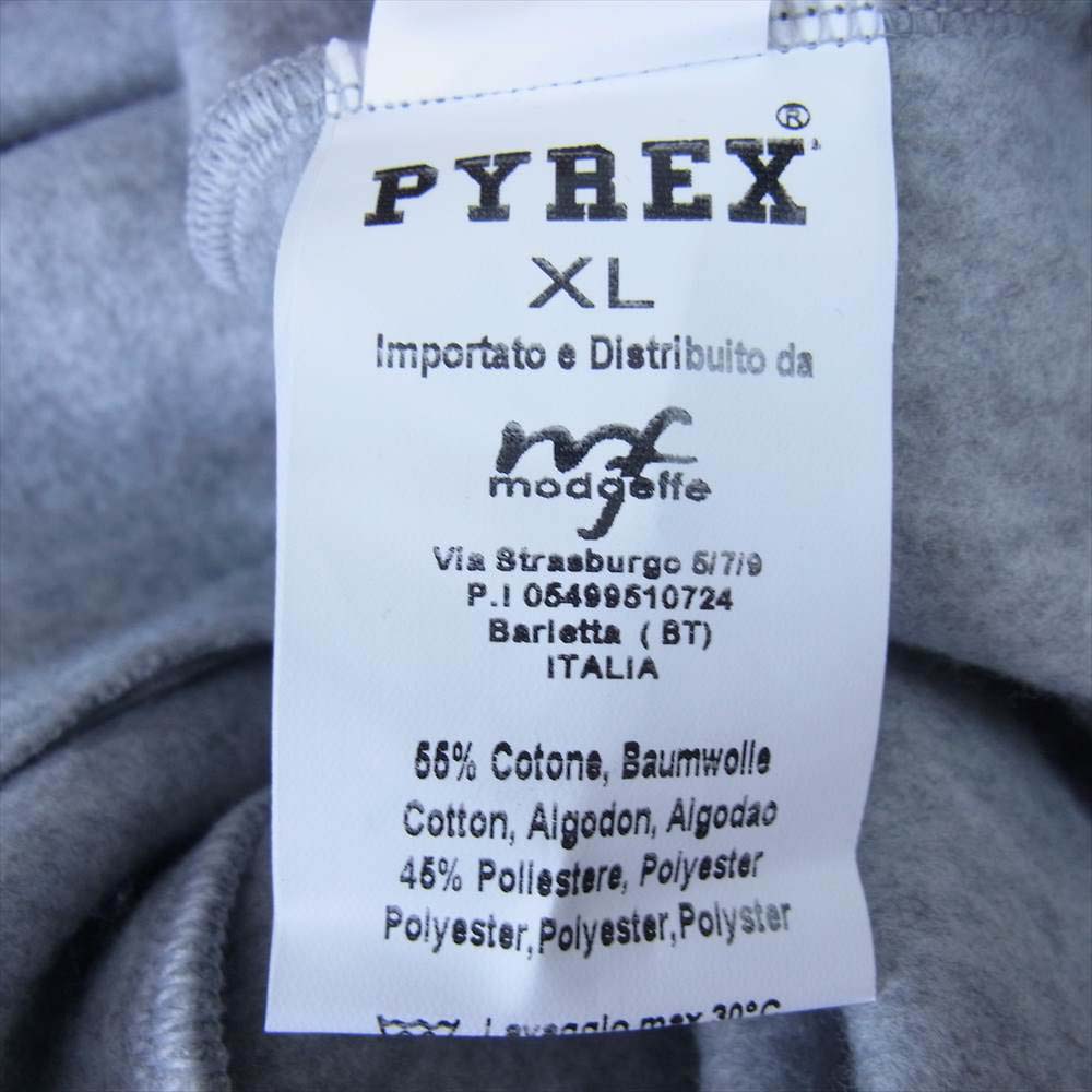 パイレックス 20IPB40352 裏起毛 ロゴ スウェット パンツ グレー XL グレー系 XL【極上美品】【中古】