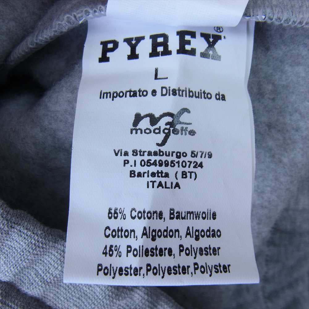 パイレックス 20IPB40352 裏起毛 ロゴ スウェット パンツ グレー L グレー系 L【極上美品】【中古】