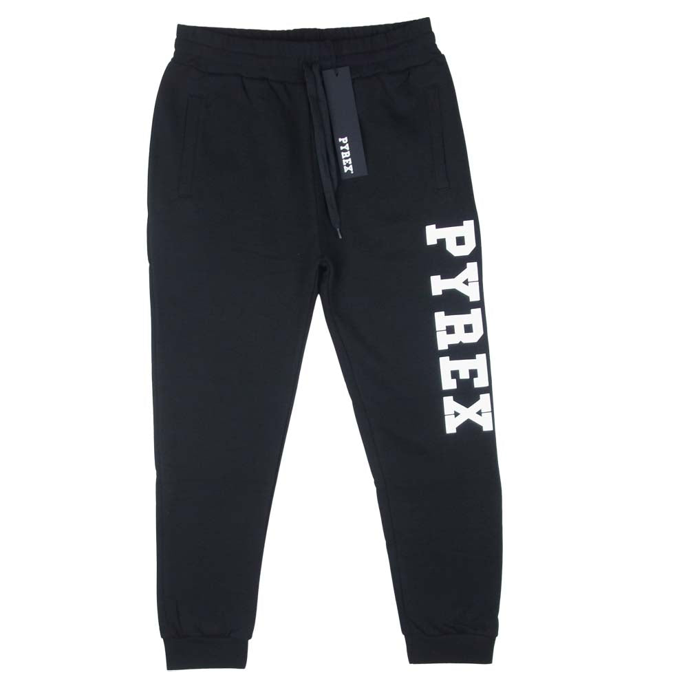 パイレックス 20IPB34207 裏起毛 ロゴ スウェット パンツ コットン ブラック系 L【極上美品】【中古】