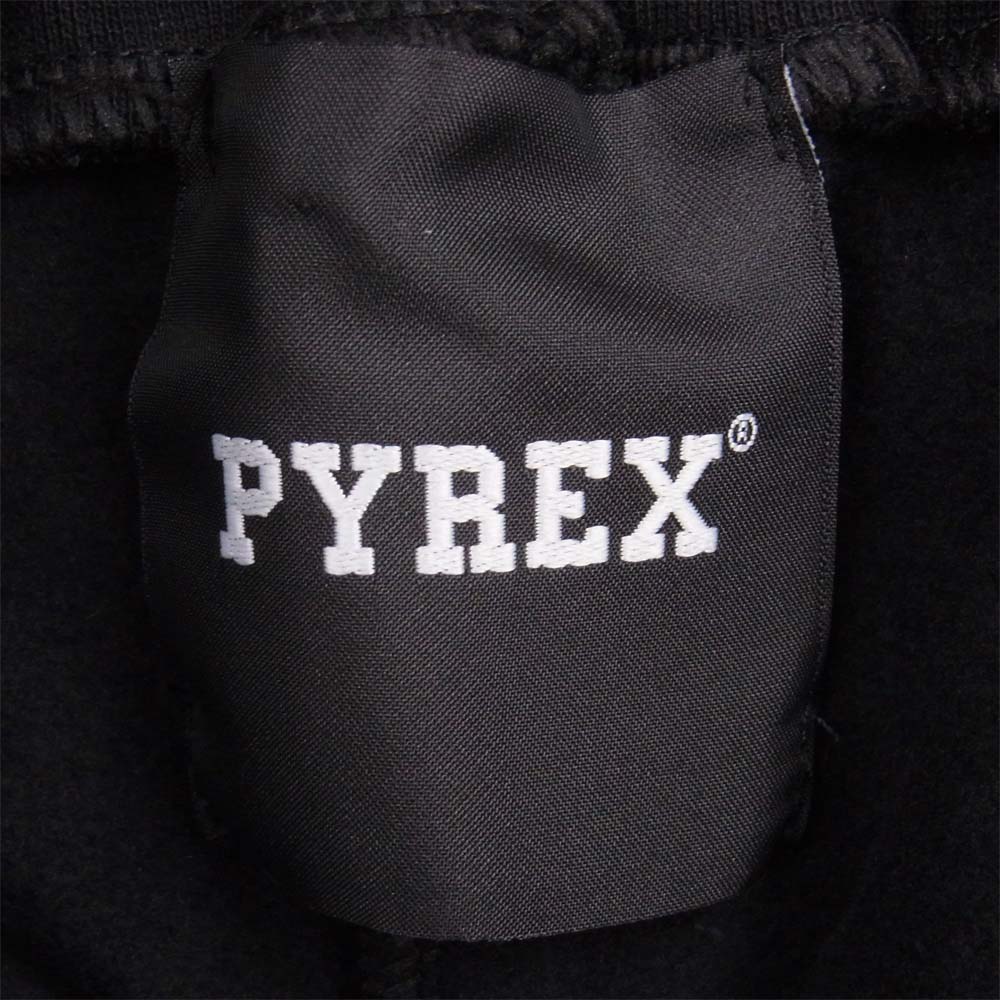 パイレックス 20IPB34207 裏起毛 ロゴ スウェット パンツ コットン ブラック系 L【極上美品】【中古】