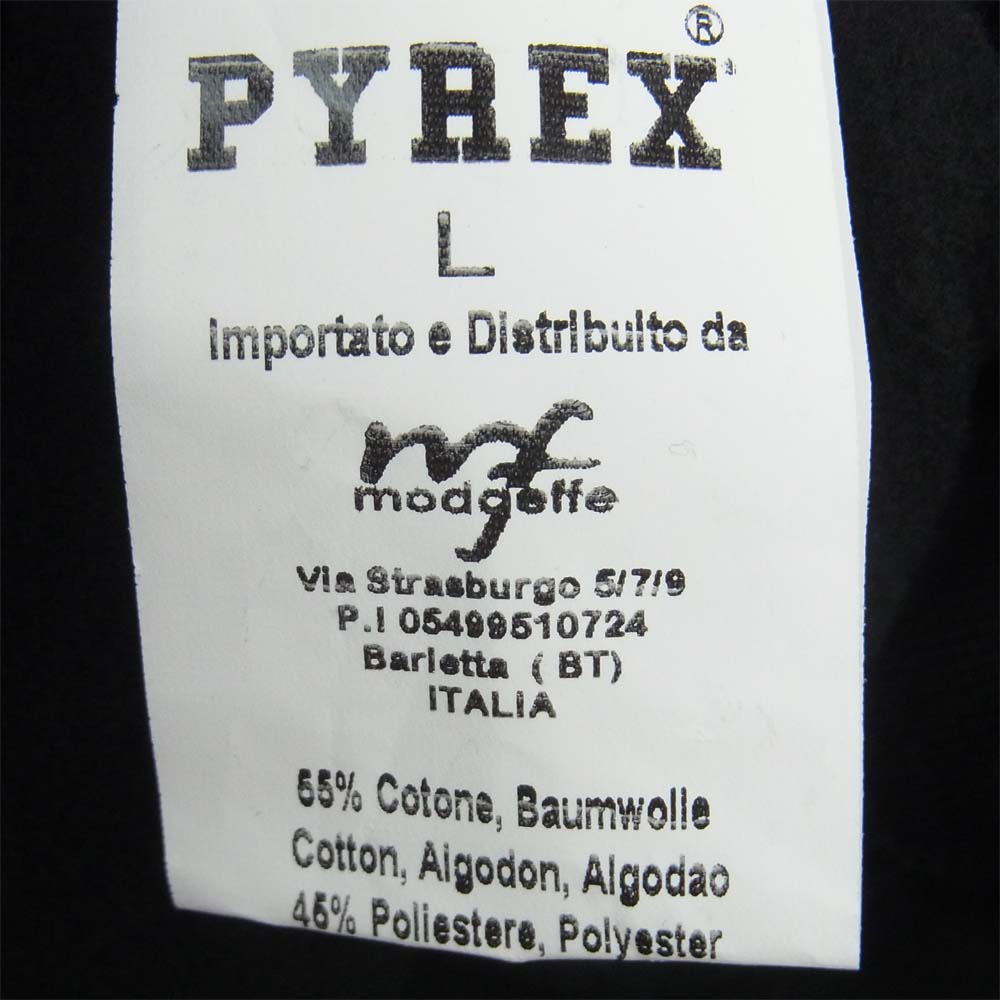 パイレックス 20IPB34207 裏起毛 ロゴ スウェット パンツ コットン ブラック系 L【極上美品】【中古】