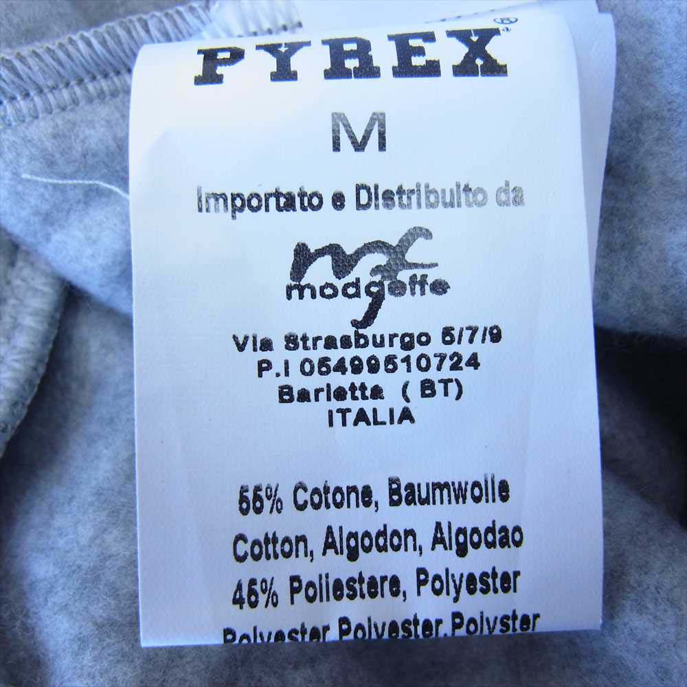 パイレックス 20IPB34207 裏起毛 ロゴ スウェット パンツ グレー グレー系 M【極上美品】【中古】