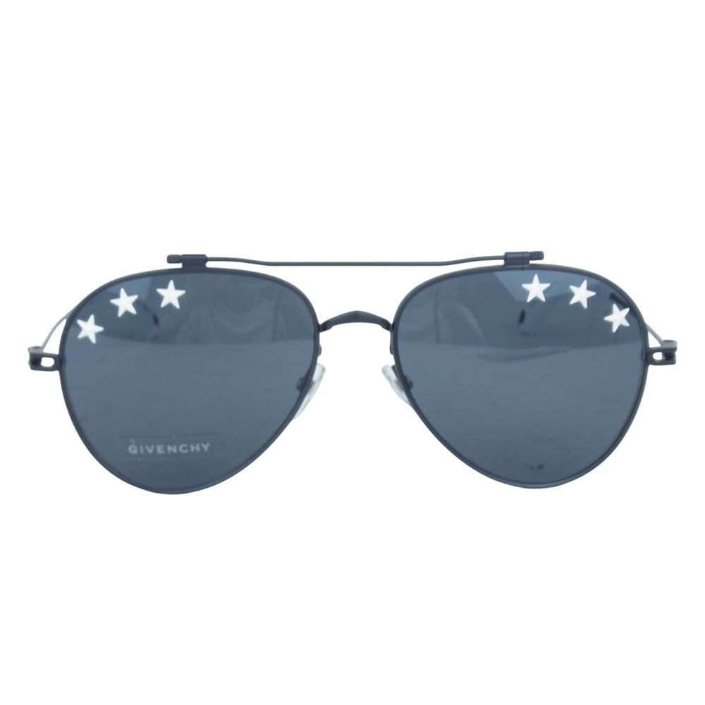 GIVENCHY ジバンシィ 7057 STARS 807/IR ティアドロップ サングラス 眼鏡 アイウェア ブラック系【新古品】【未使用】【中古】