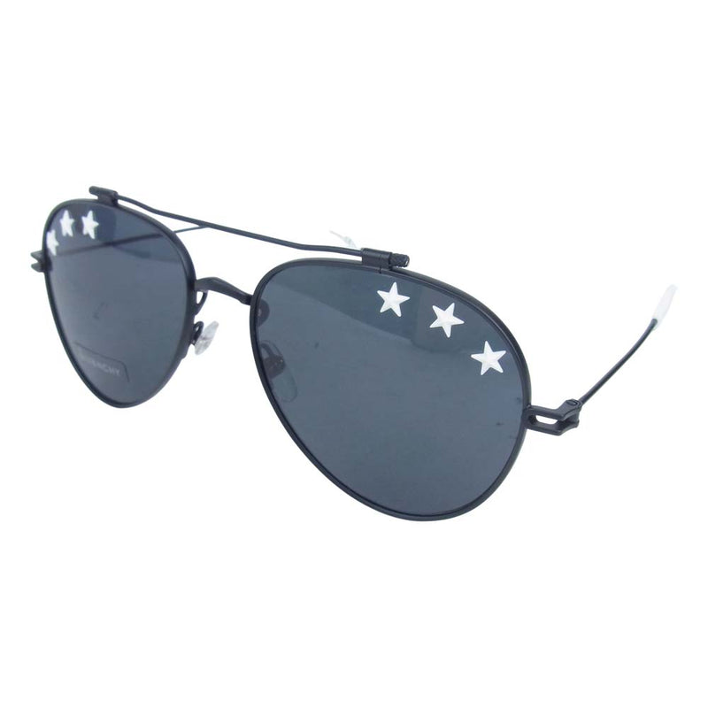 GIVENCHY ジバンシィ 7057 STARS 807/IR ティアドロップ サングラス 眼鏡 アイウェア ブラック系【新古品】【未使用】【中古】