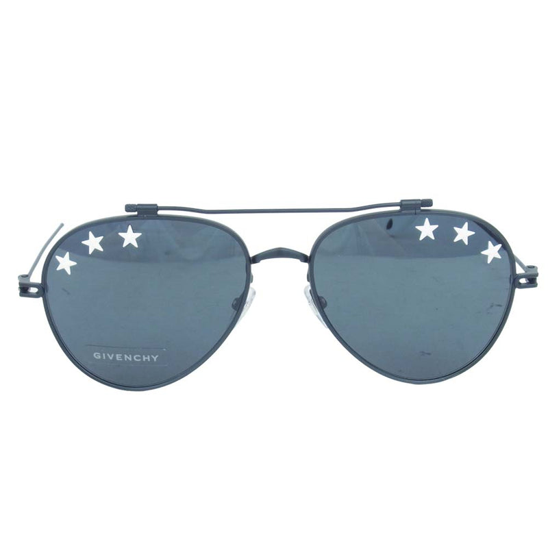 GIVENCHY ジバンシィ 7057 STARS 807/IR ティアドロップ サングラス 眼鏡 アイウェア ブラック系【新古品】【未使用】【中古】