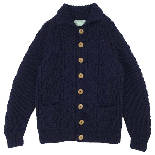 INVERALLAN インバーアラン 3A アランニット カーディガン ネイビー系【中古】