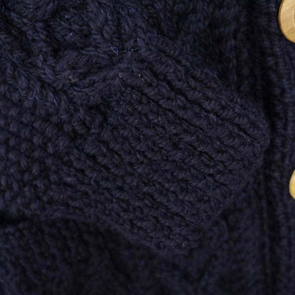 INVERALLAN インバーアラン 3A アランニット カーディガン ネイビー系【中古】