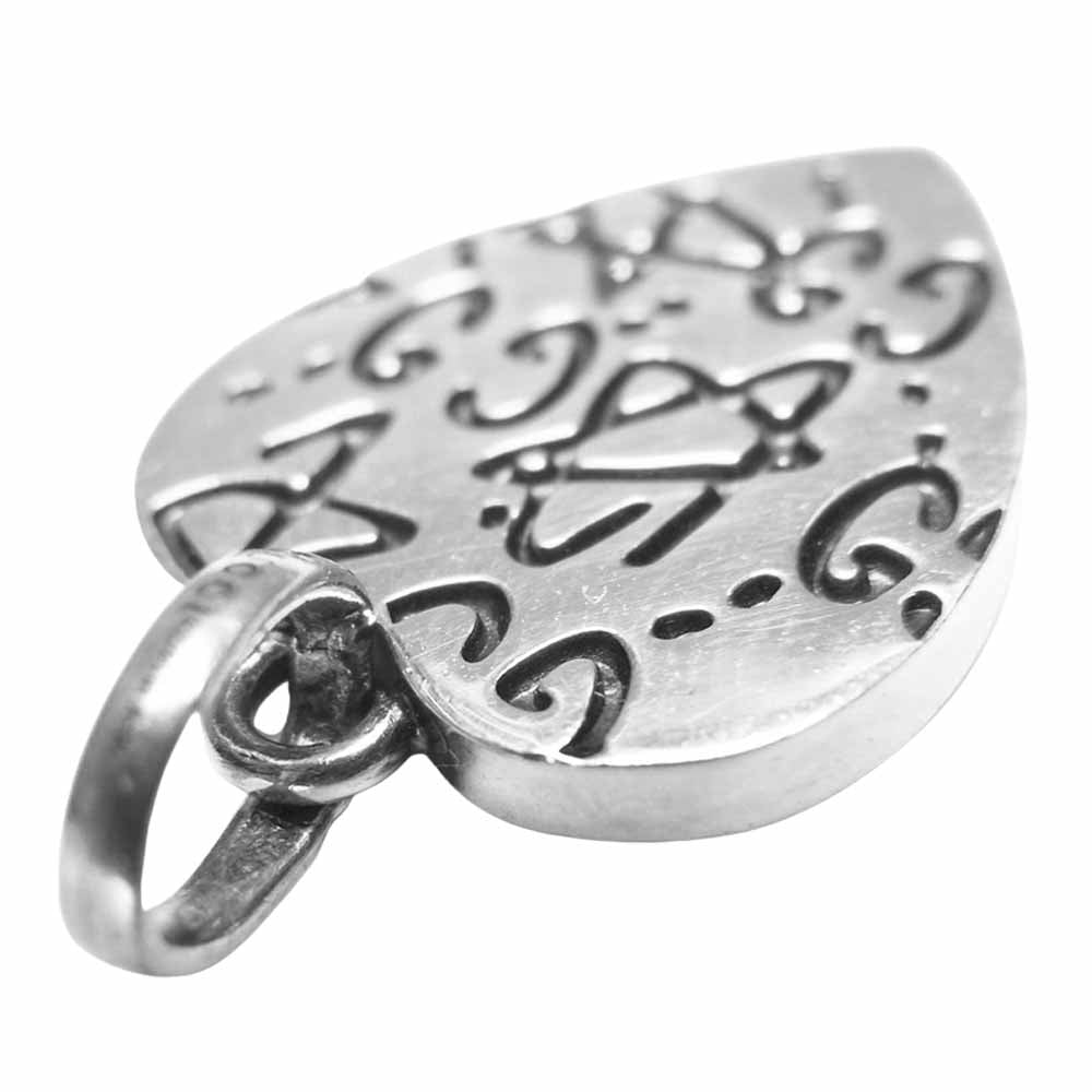 GUCCI グッチ ゴースト スカル チャーム ハート ペンダントトップ【中古】
