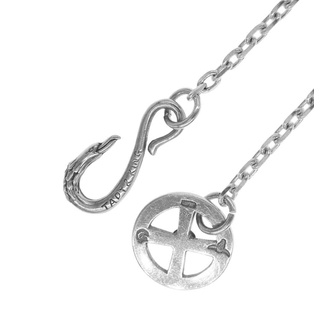 タディアンドキング イーグルフック K18 ウルフメタル 付き ホイール チェーン シルバー系【中古】