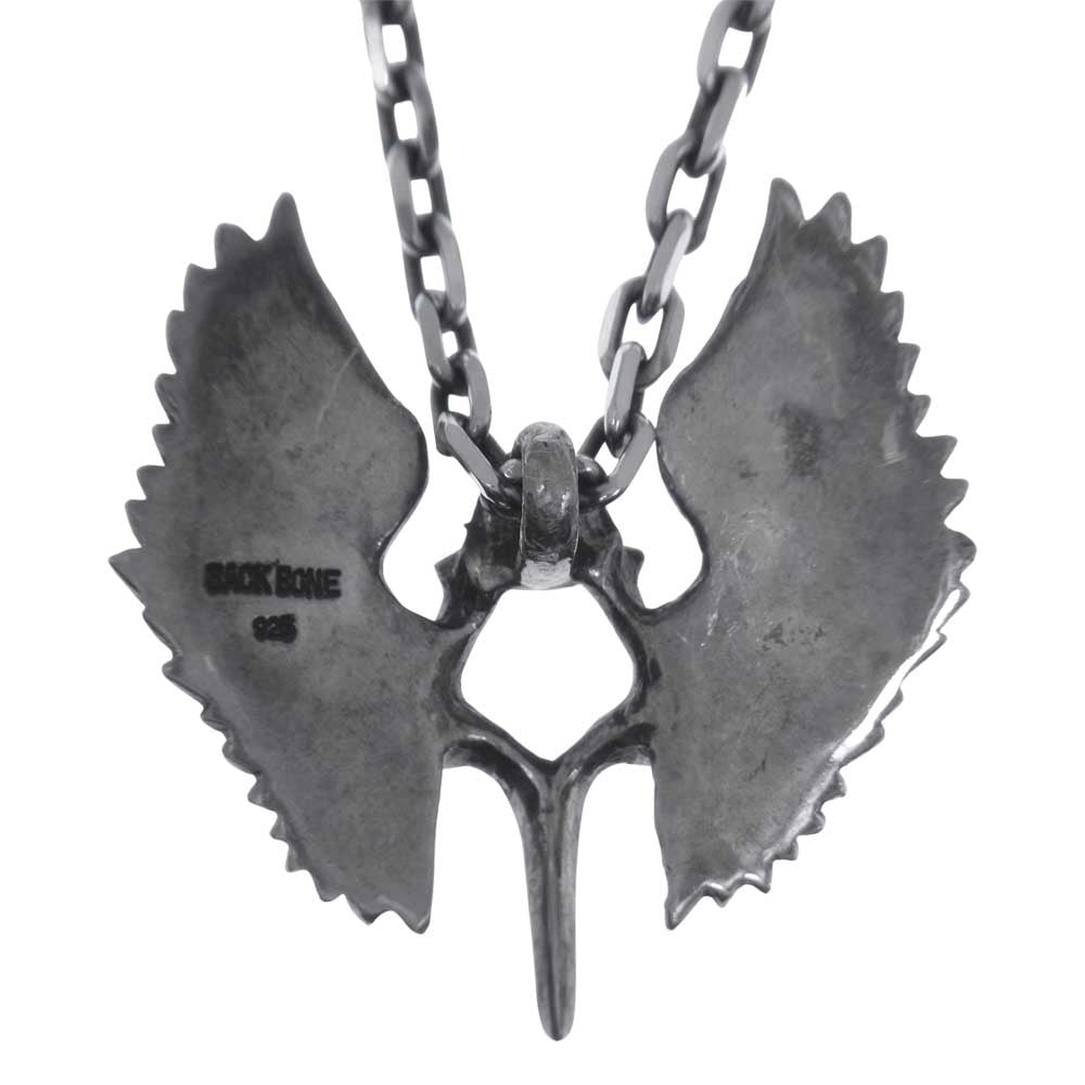 BACKBONE バックボーン ウイング ボーン ネックレス シルバー系【中古】