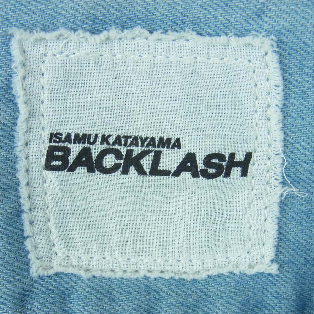 ISAMUKATAYAMA BACKLASH イサムカタヤマバックラッシュ 1941-02 コットン リネン プルオーバー デニム メキシカンパーカー インディゴブルー系 M【中古】