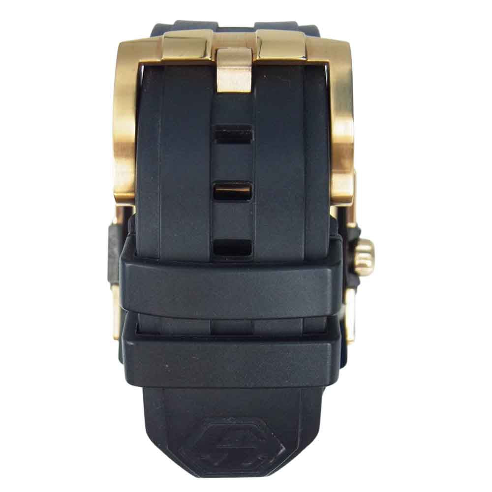 ROAR ロアー × STEEL CRAFT スティールクラフト 二丁拳銃 クォーツ 腕時計 ウォッチ ブラック系【中古】