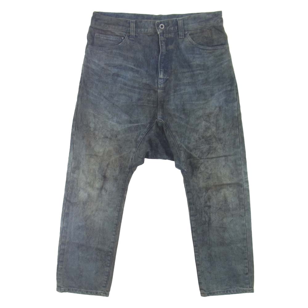 ISAMUKATAYAMA BACKLASH イサムカタヤマバックラッシュ 1483-08 13oz ステアレザー ストレッチ デニム サルエル パンツ ブルー系 S【中古】