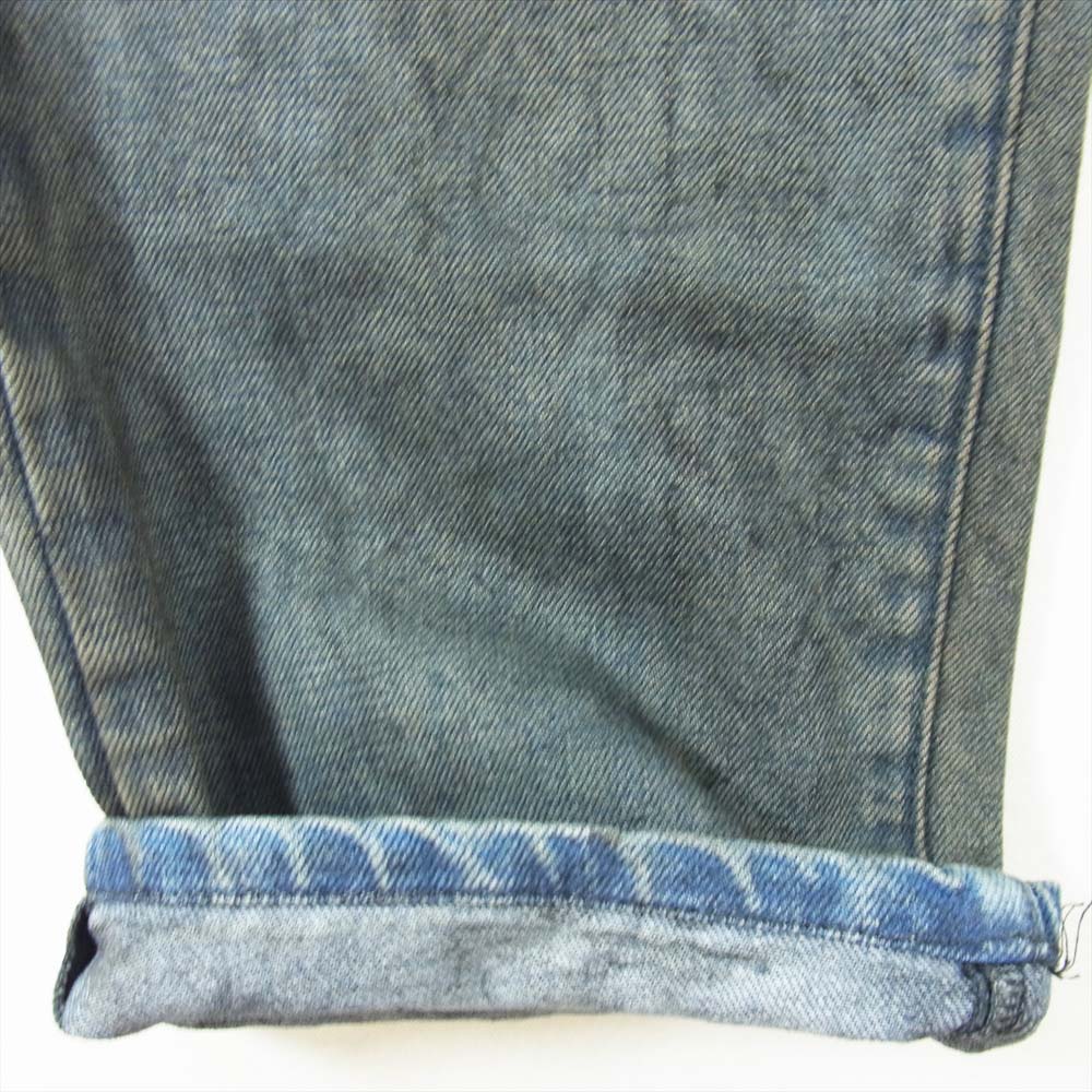ISAMUKATAYAMA BACKLASH イサムカタヤマバックラッシュ 1483-08 13oz ステアレザー ストレッチ デニム サルエル パンツ ブルー系 S【中古】