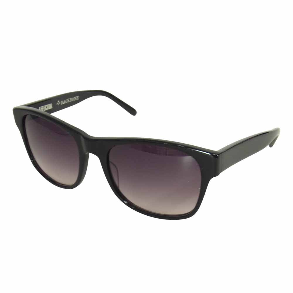 EFFECTOR エフェクター × BACKBONE BASIS バックボーン ベイシス アイウェア 眼鏡 サングラス ブラック系【美品】【中古】