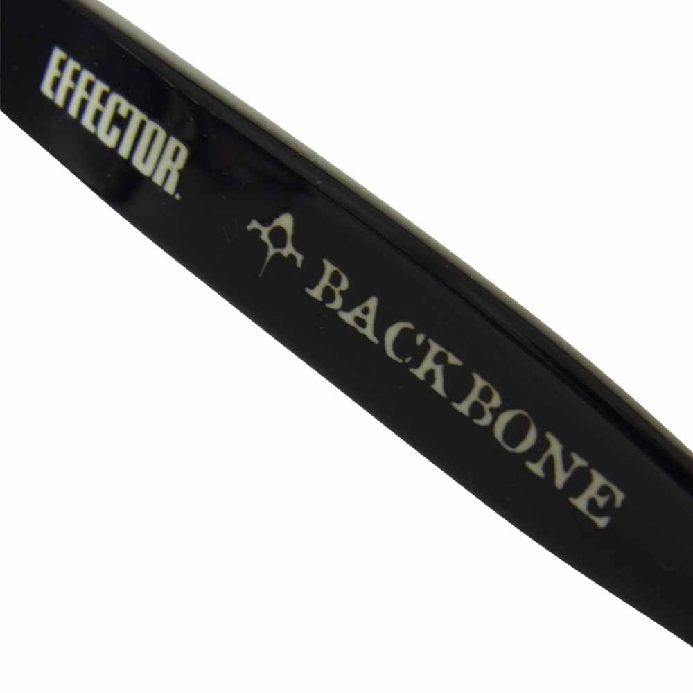 EFFECTOR エフェクター × BACKBONE BASIS バックボーン ベイシス アイウェア 眼鏡 サングラス ブラック系【美品】【中古】