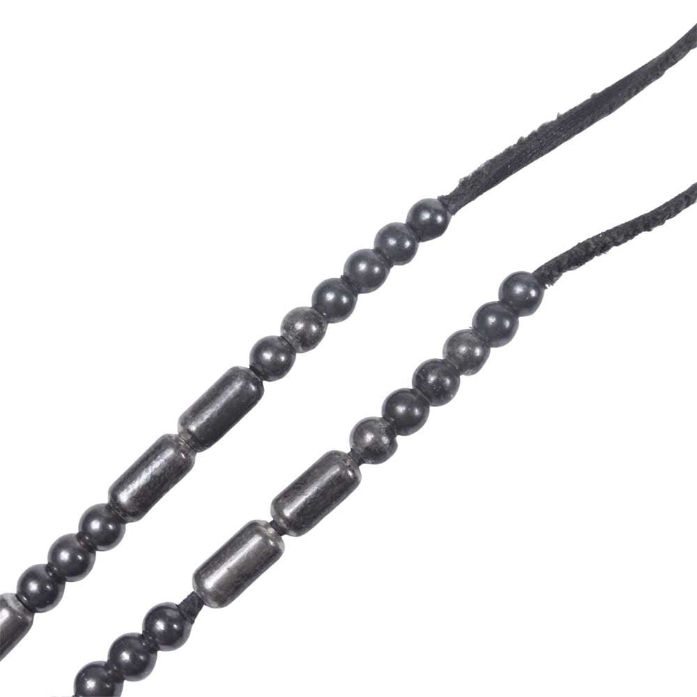 BACKBONE バックボーン ターコイズ ボーン ビーズ ネックレス シルバー系【中古】