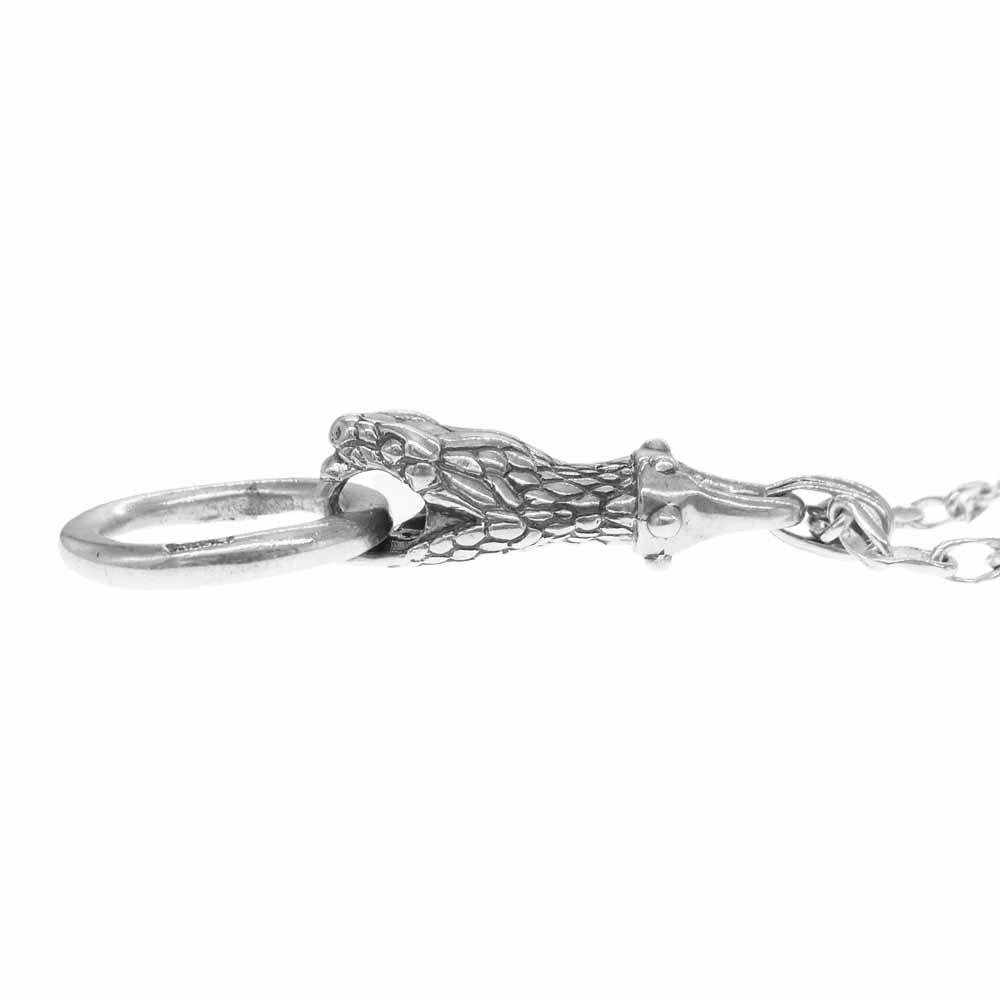 ハラキリ スネーク リング ヘッド ペンダント ネックレス シルバー系【中古】