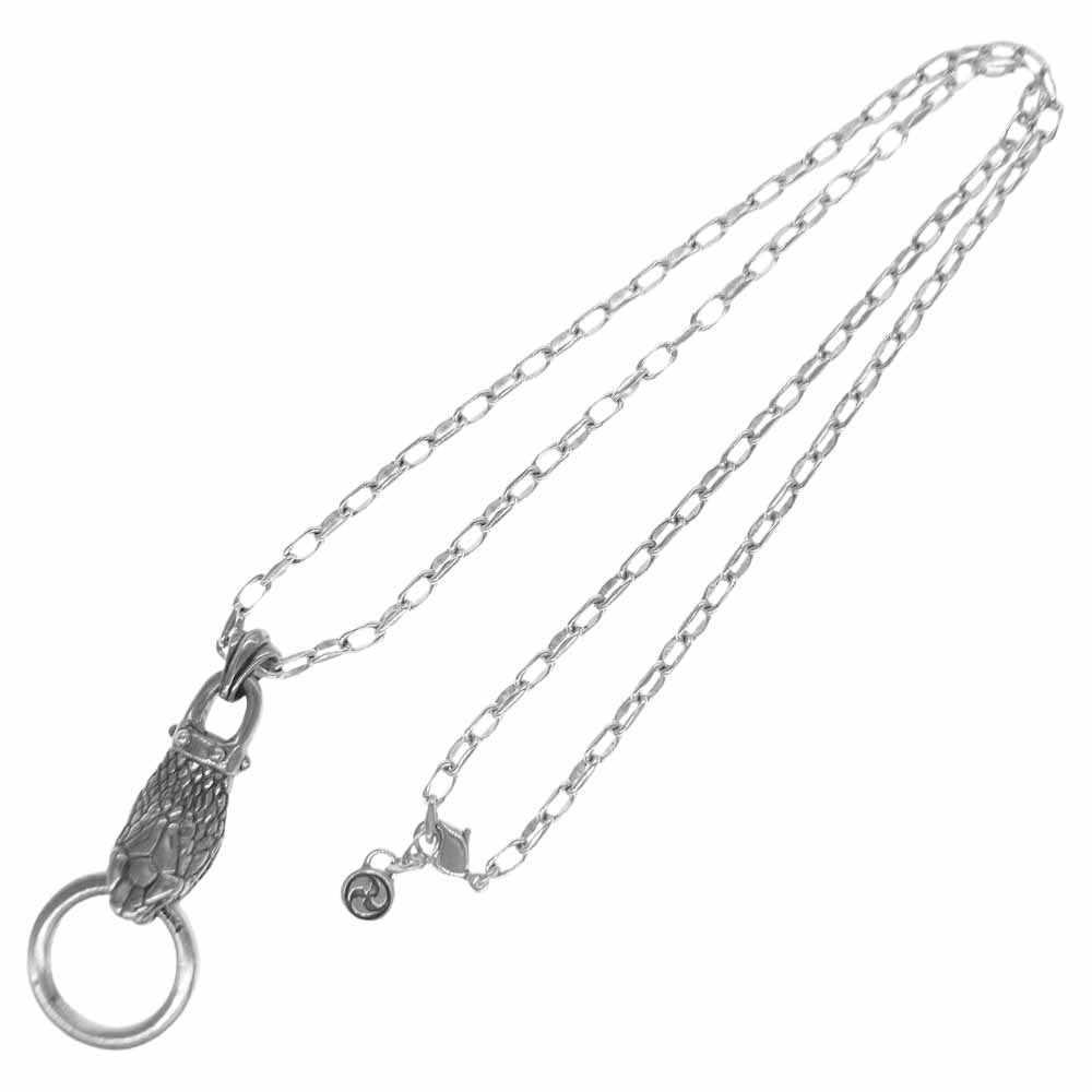 ハラキリ スネーク リング ヘッド ペンダント ネックレス シルバー系【中古】