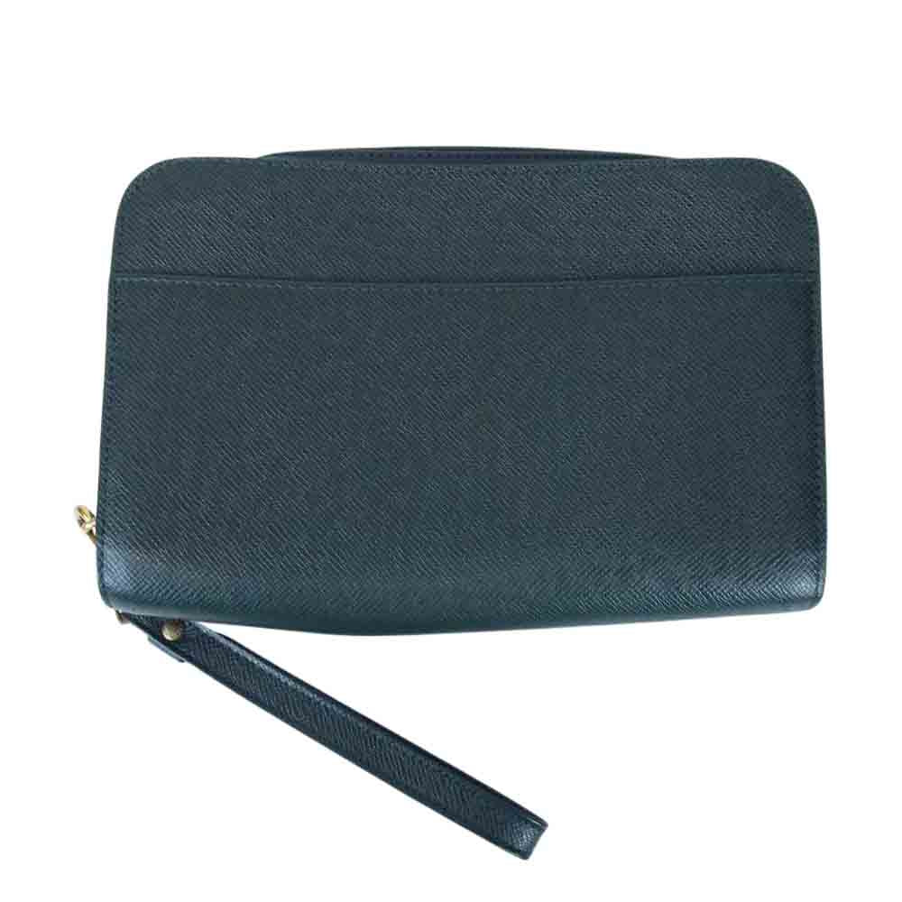 LOUIS VUITTON ルイ・ヴィトン M30182 タイガ バイカル セカンドバッグ グリーン系【中古】