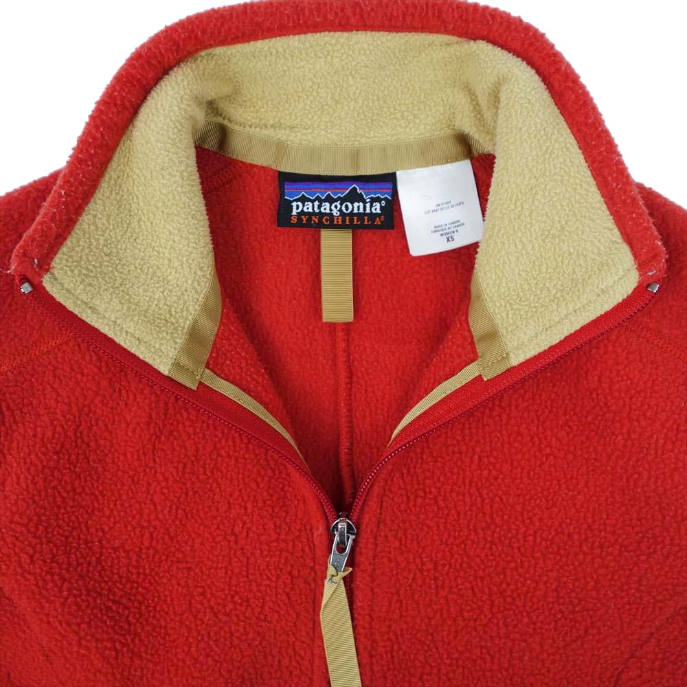 patagonia パタゴニア カナダ製 WOMAN'S シンチラ フリース オレンジ系 XS【中古】
