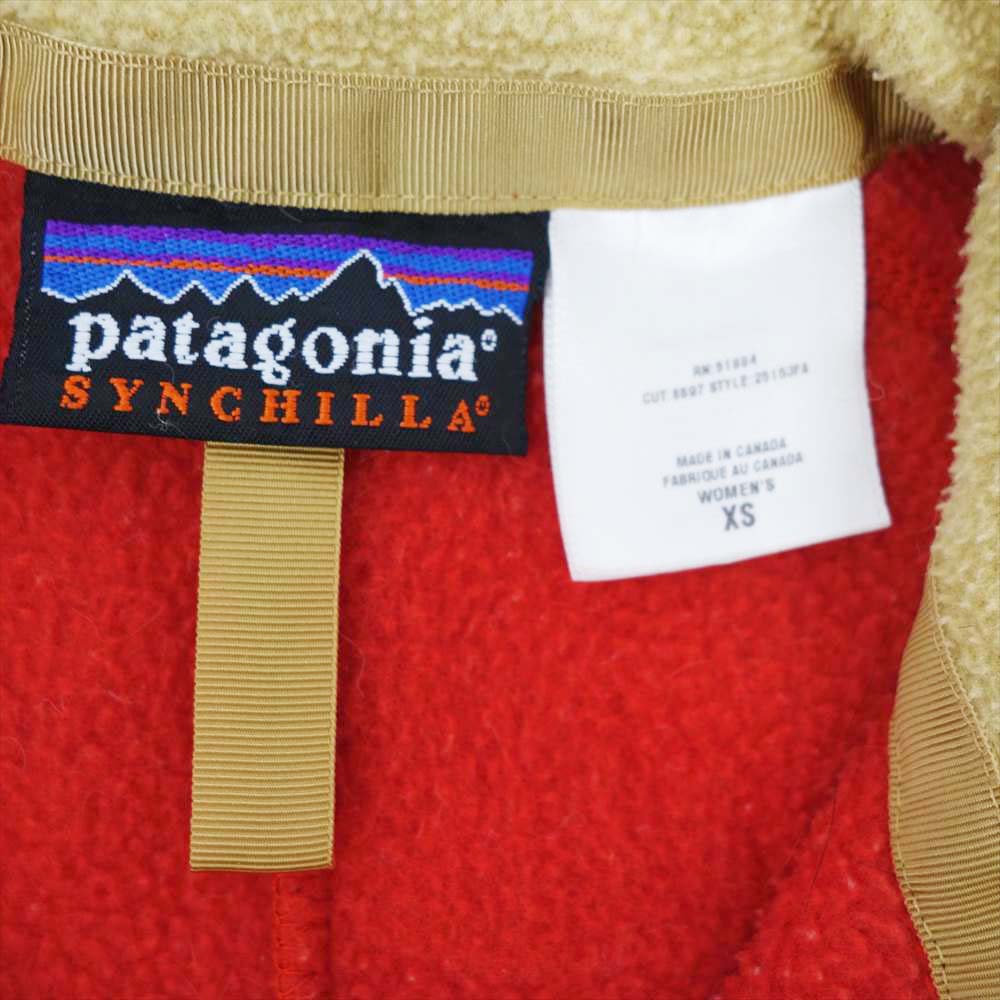 patagonia パタゴニア カナダ製 WOMAN'S シンチラ フリース オレンジ系 XS【中古】