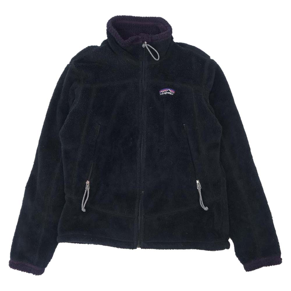 patagonia パタゴニア 01AW 36110 01年 USA製 刺繍ロゴ WOMAN'S R4 Jacket レギュレーター フリース ブラック系 S【中古】