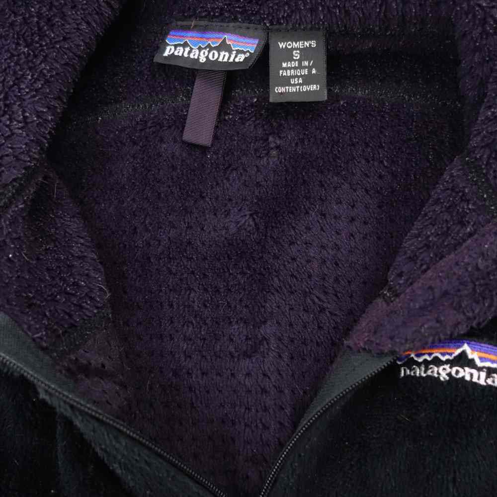 patagonia パタゴニア 01AW 36110 01年 USA製 刺繍ロゴ WOMAN'S R4 Jacket レギュレーター フリース ブラック系 S【中古】