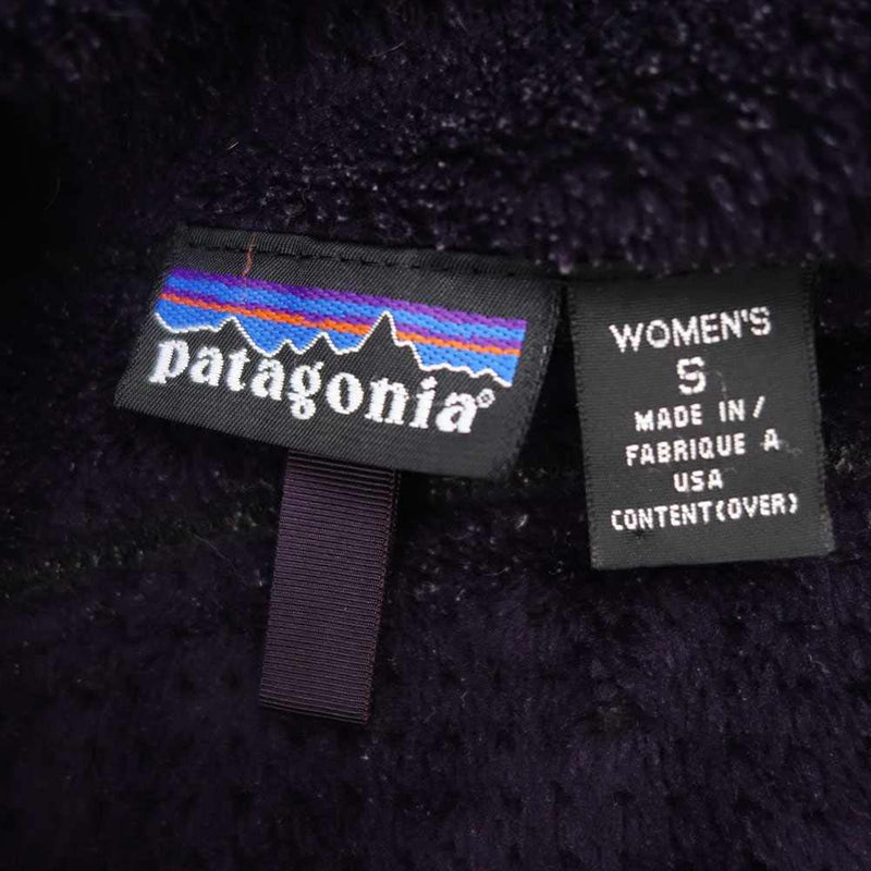 patagonia パタゴニア 01AW 36110 01年 USA製 刺繍ロゴ WOMAN'S R4 Jacket レギュレーター フリース ブラック系 S【中古】