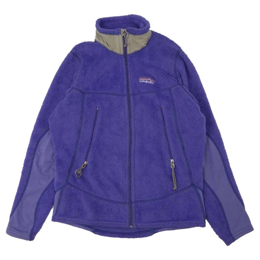patagonia パタゴニア 02AW 25141 02年 USA製 刺繍ロゴ WOMAN'S R2 R4 Jacket ストレッチ フリース パープル系 XS【中古】