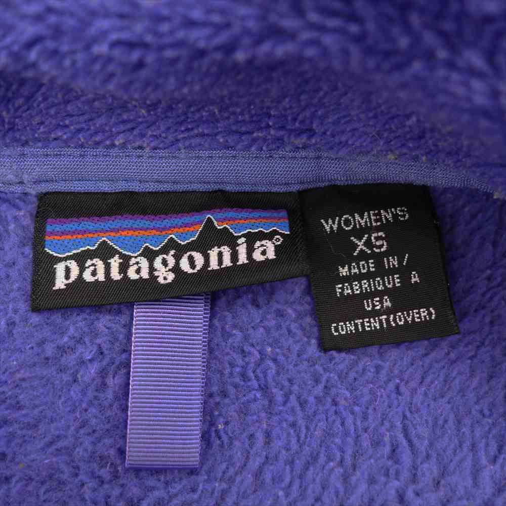 patagonia パタゴニア 02AW 25141 02年 USA製 刺繍ロゴ WOMAN'S R2 R4 Jacket ストレッチ フリース パープル系 XS【中古】