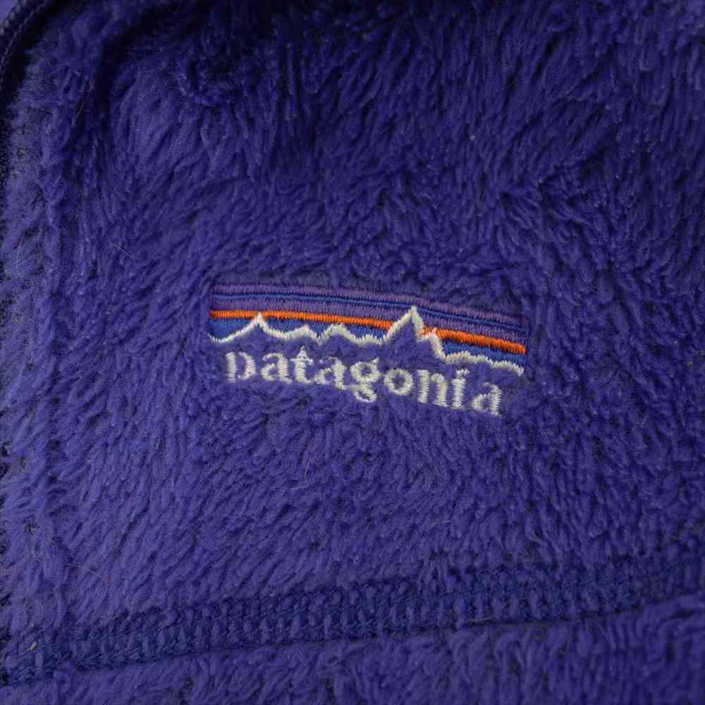 patagonia パタゴニア 02AW 25141 02年 USA製 刺繍ロゴ WOMAN'S R2 R4 Jacket ストレッチ フリース パープル系 XS【中古】