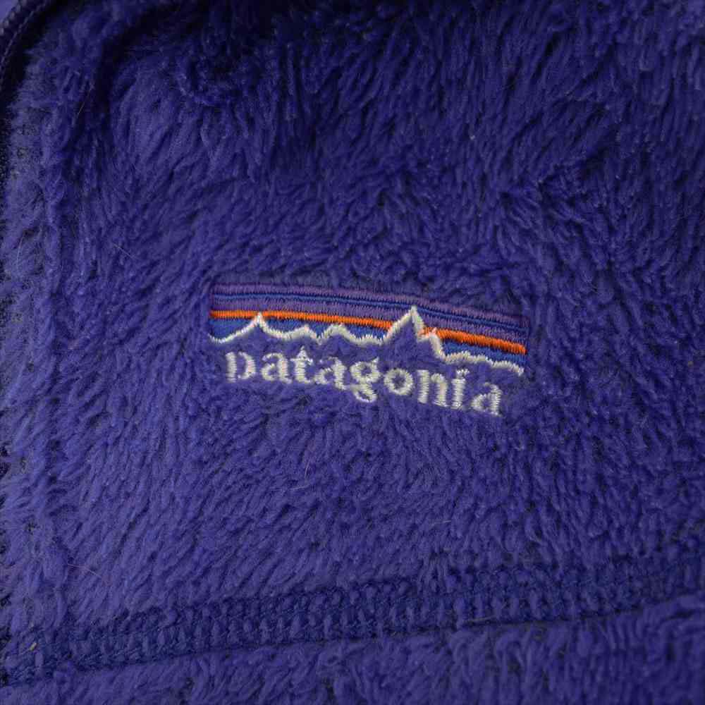 patagonia パタゴニア 02AW 25141 02年 USA製 刺繍ロゴ WOMAN'S R2 R4 Jacket ストレッチ フリース パープル系 XS【中古】