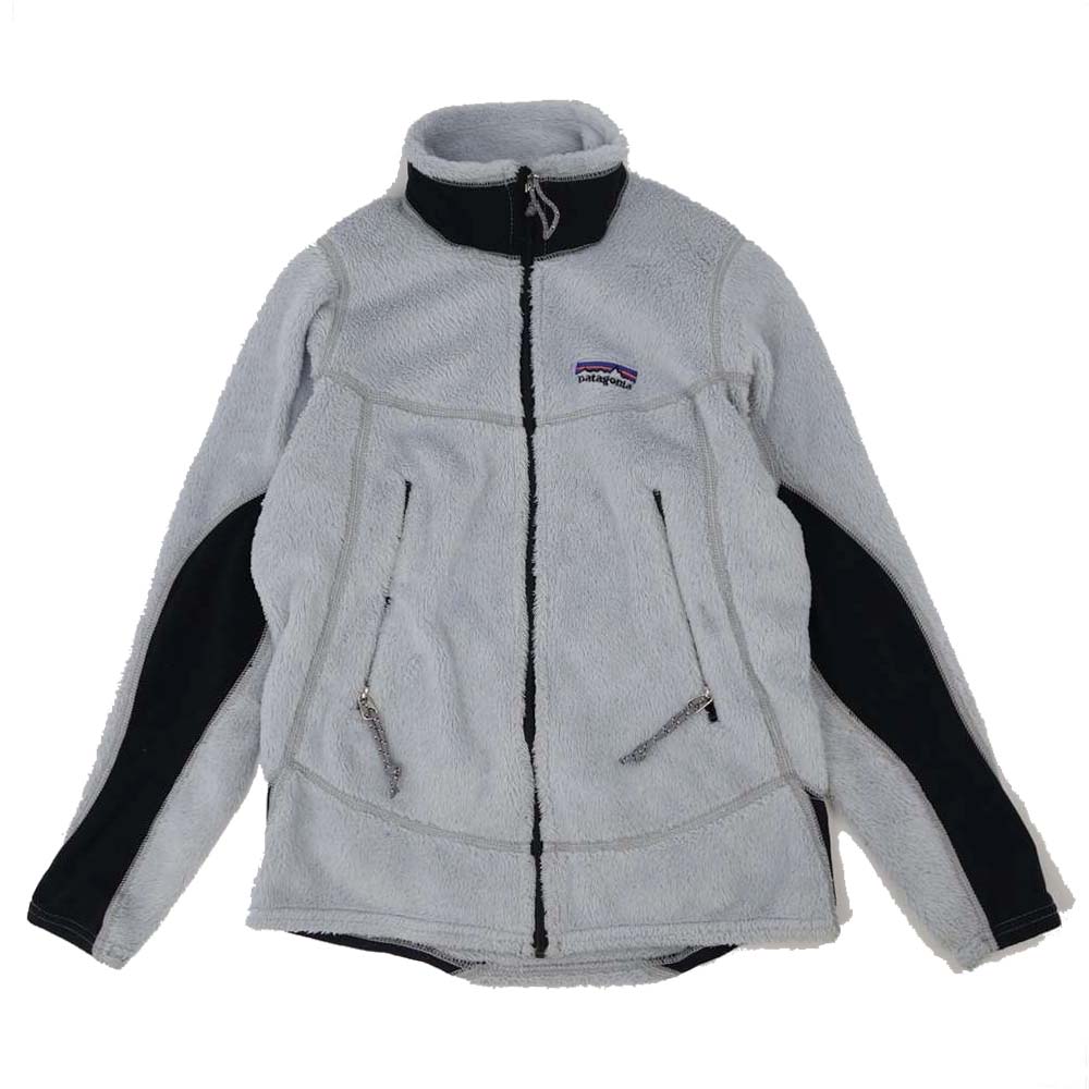 patagonia パタゴニア 02AW 25141 02年 USA製 刺繍ロゴ WOMAN'S 薄灰系 XS【中古】