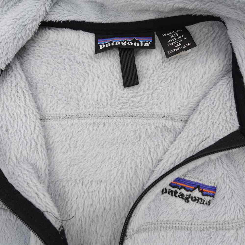 patagonia パタゴニア 02AW 25141 02年 USA製 刺繍ロゴ WOMAN'S 薄灰系 XS【中古】