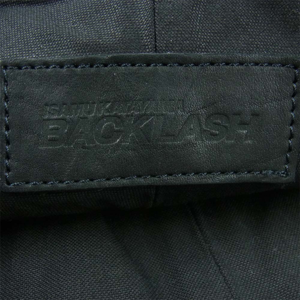ISAMUKATAYAMA BACKLASH イサムカタヤマバックラッシュ オールレザー バナナ ショルダー バッグ ブラック系【中古】