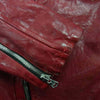 ISAMUKATAYAMA BACKLASH イサムカタヤマバックラッシュ 19AW 1842-01 フレンチショルダー 製品染め ワックス仕上げ セミダブル ライダース レッド系 L【中古】