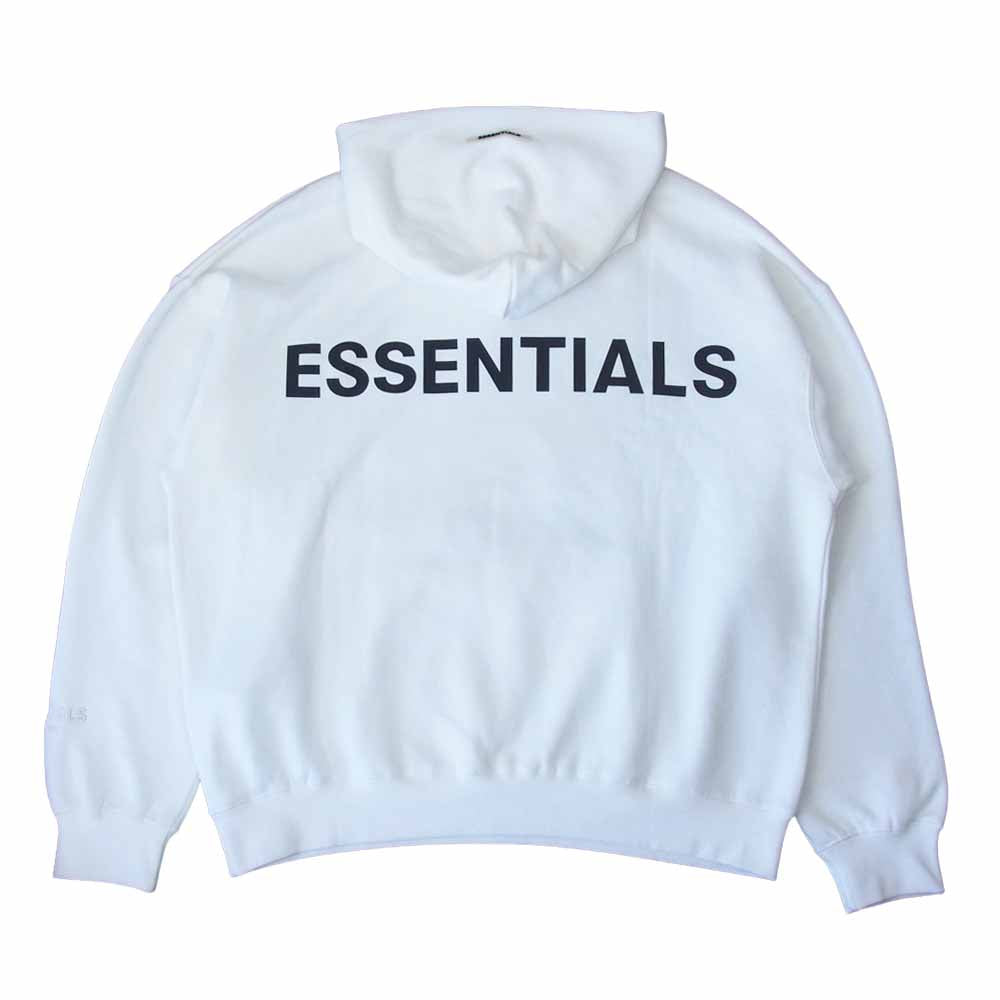 FEAR OF GOD フィアオブゴッド ESSENTIALS エッセンシャルズ バックプリント ホワイト系 L【中古】